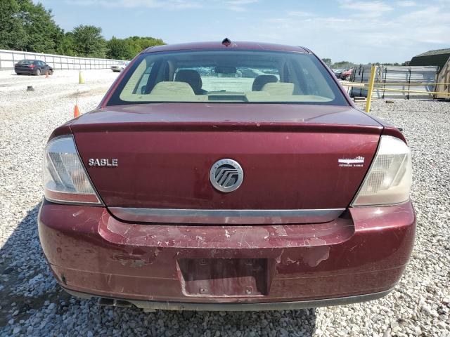 1MEHM40W48G612934 - 2008 MERCURY SABLE LUXURY BURGUNDY photo 6