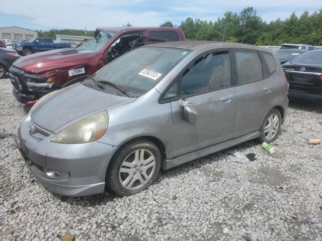 JHMGD38647S009729 - 2007 HONDA FIT S SILVER photo 1