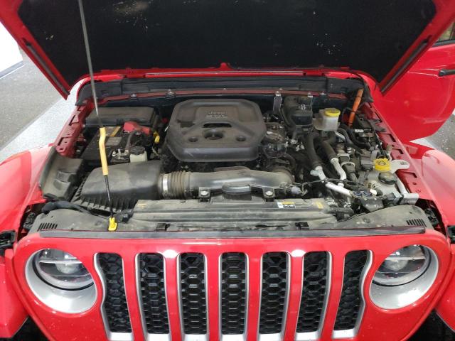 1C4JJXP61NW177908 - 2022 JEEP WRANGLER U SAHARA 4XE RED photo 12