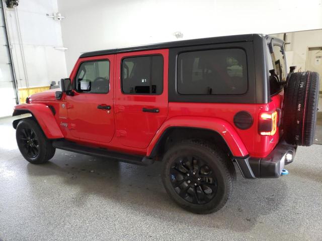 1C4JJXP61NW177908 - 2022 JEEP WRANGLER U SAHARA 4XE RED photo 2
