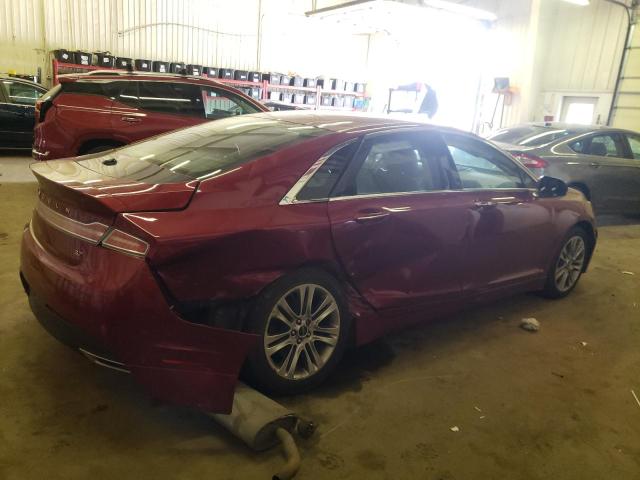 3LN6L2GK7DR823014 - 2013 LINCOLN MKZ RED photo 3