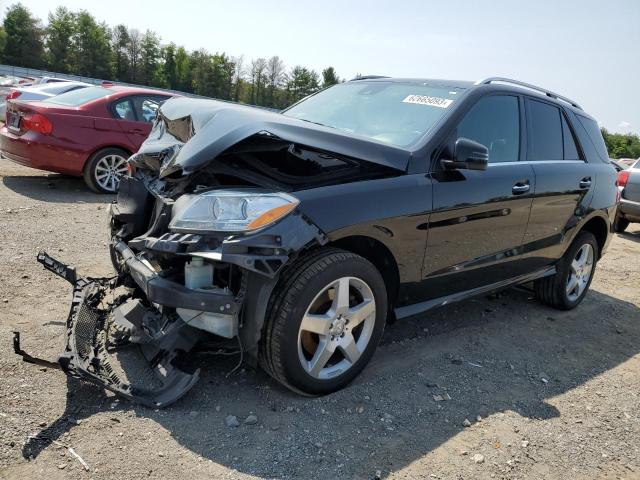 4JGDA5HB6EA276665 - 2014 MERCEDES-BENZ ML 350 4MATIC BLACK photo 1
