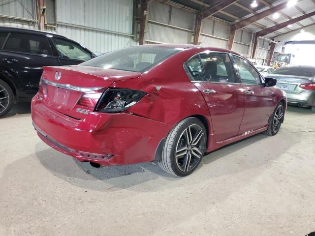 1HGCR2F15HA299510 - 2017 HONDA ACCORD SPORT SPECIAL EDITION RED photo 3