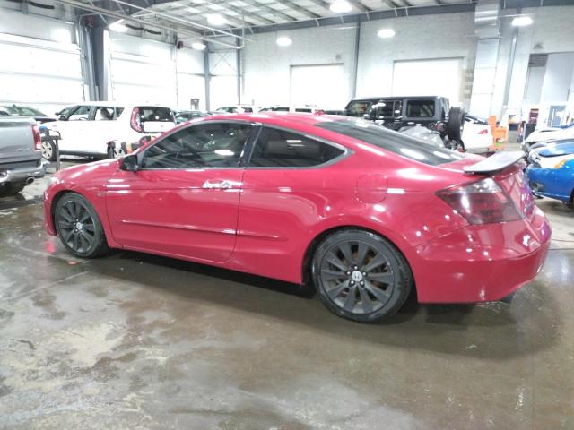 1HGCS22839A007765 - 2009 HONDA ACCORD EXL RED photo 2