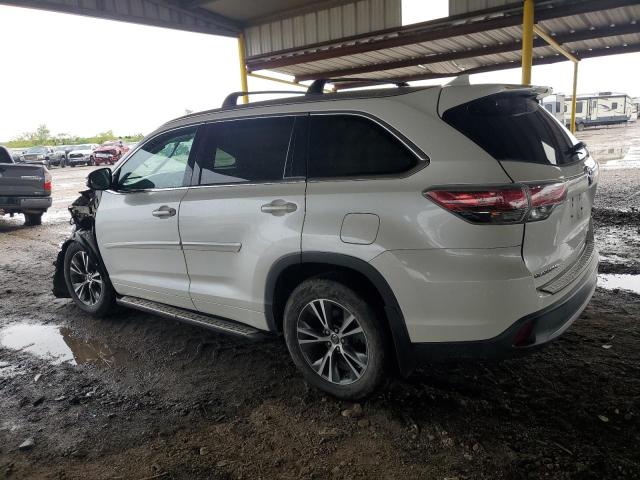 5TDJKRFH3GS255488 - 2016 TOYOTA HIGHLANDER XLE WHITE photo 2