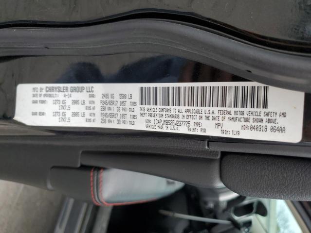 1C4PJMBS2EW237725 - 2014 JEEP CHEROKEE TRAILHAWK BLACK photo 14