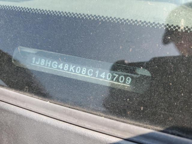 1J8HG48K08C140709 - 2008 JEEP COMMANDER SPORT თეთრი ფოტო 12