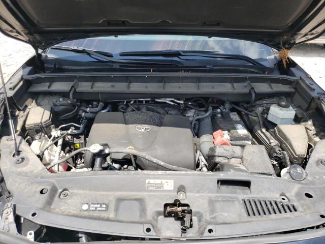 5TDGZRBH6NS564039 - 2022 TOYOTA HIGHLANDER XLE BLACK photo 12