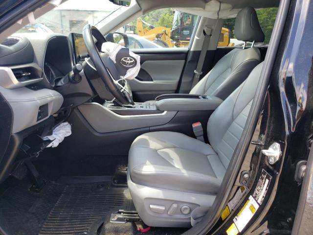 5TDGZRBH6NS564039 - 2022 TOYOTA HIGHLANDER XLE BLACK photo 7