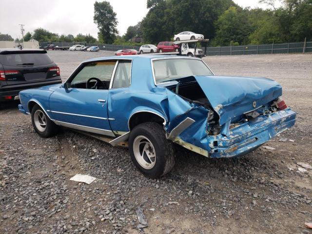 1Z37U8D416860 - 1978 CHEVROLET MONTE CARL 蓝色 照片 2