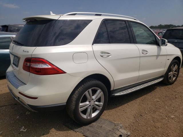 4JGDA5HB9CA044705 - 2012 MERCEDES-BENZ ML 350 4MATIC WHITE photo 3