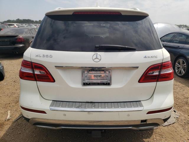 4JGDA5HB9CA044705 - 2012 MERCEDES-BENZ ML 350 4MATIC WHITE photo 6