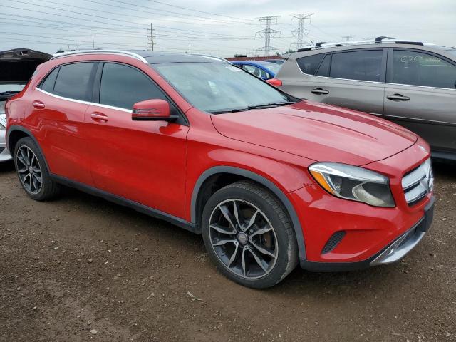 WDCTG4GB1FJ185745 - 2015 MERCEDES-BENZ GLA 250 4MATIC RED photo 4