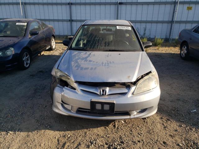 1HGES16385L010919 - 2005 HONDA CIVIC DX VP Silber Foto 5