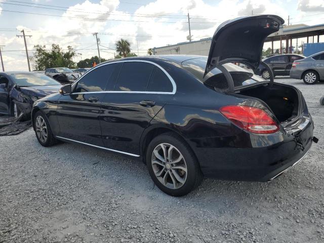 55SWF4KB6GU109166 - 2016 MERCEDES-BENZ C 300 4MATIC BLACK photo 2