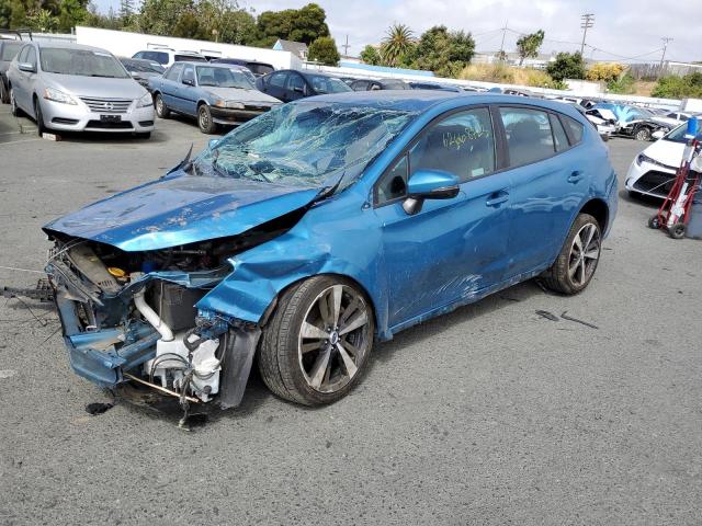 4S3GTAM68J3713819 - 2018 SUBARU IMPREZA SPORT BLUE photo 1