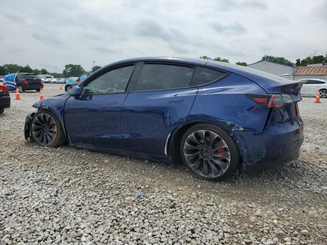 7SAYGDEF5PF660598 - 2023 TESLA MODEL Y BLUE photo 2