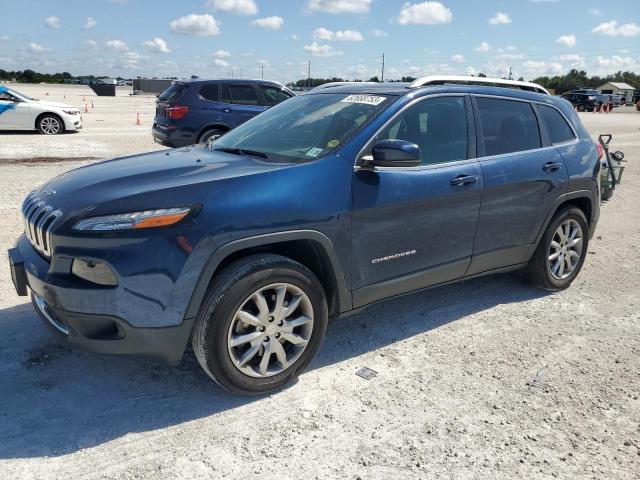 1C4PJMDX0JD611165 - 2018 JEEP CHEROKEE LIMITED BLUE photo 1