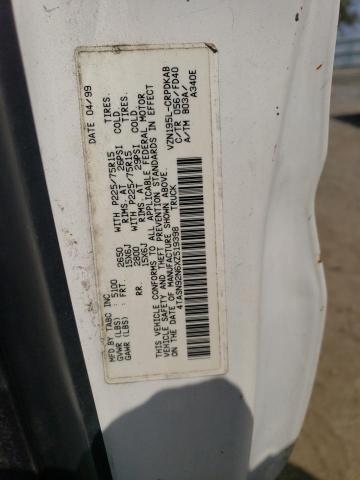 4TASN92N6XZ519398 - 1999 TOYOTA TACOMA XTRACAB PRERUNNER 白色 照片 12