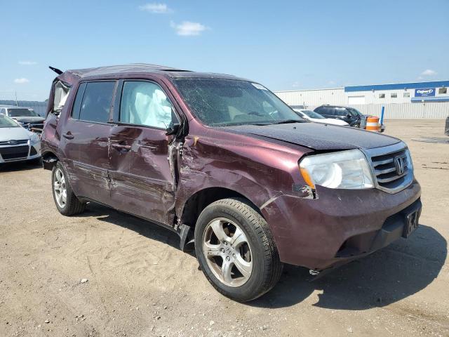 5FNYF4H50FB036290 - 2015 HONDA PILOT EXL BURGUNDY photo 4