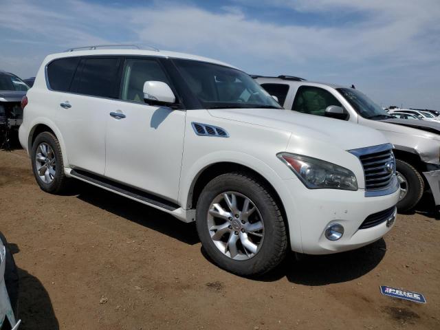 JN8AZ2NC8C9316906 - 2012 INFINITI QX56 WHITE photo 4