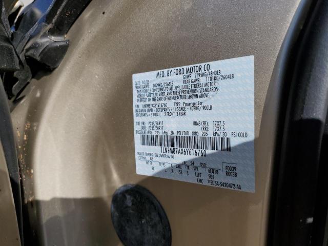 1LNFM87AX6Y616760 - 2006 LINCOLN LS Qəhvəyi foto 10