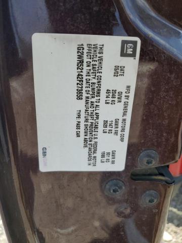 1G2WR52142F273658 - 2002 PONTIAC GRAND PRIX GTP Mor fotoğraf 12