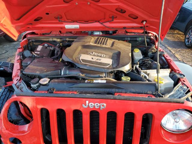 1C4BJWDG0FL518682 - 2015 JEEP WRANGLER U SPORT RED photo 12
