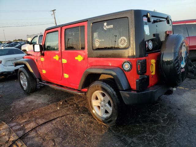 1C4BJWDG0FL518682 - 2015 JEEP WRANGLER U SPORT RED photo 2
