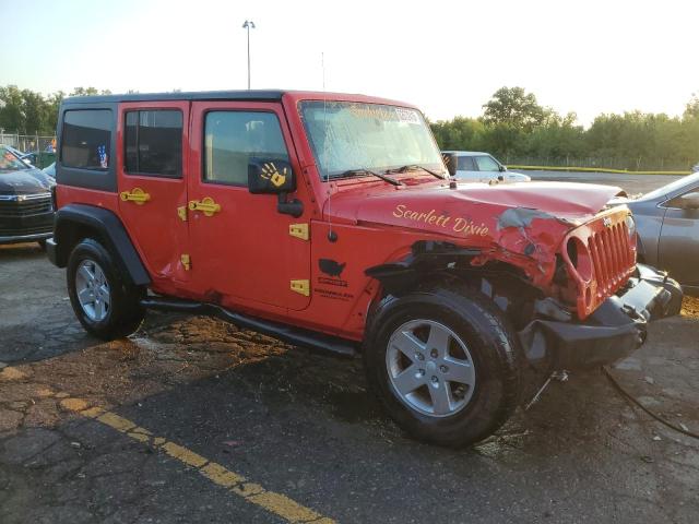 1C4BJWDG0FL518682 - 2015 JEEP WRANGLER U SPORT RED photo 4