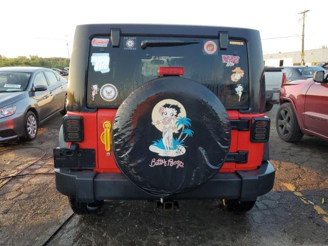 1C4BJWDG0FL518682 - 2015 JEEP WRANGLER U SPORT RED photo 6