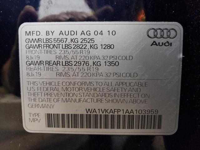 WA1VKAFP1AA103959 - 2010 AUDI Q5 PRESTIGE 蓝色 照片 14