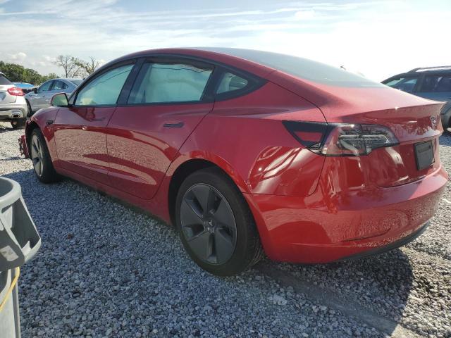 5YJ3E1EA4PF564302 - 2023 TESLA MODEL 3 RED photo 2