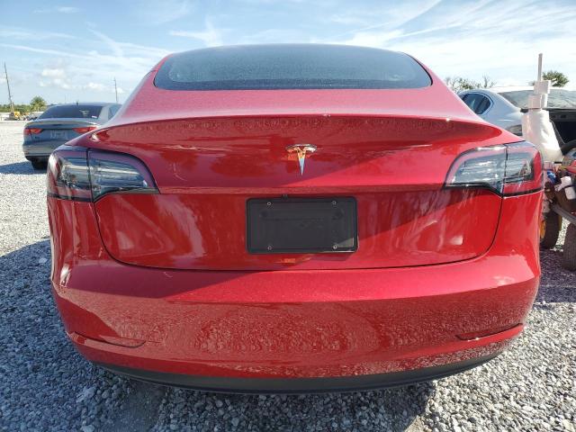 5YJ3E1EA4PF564302 - 2023 TESLA MODEL 3 RED photo 4