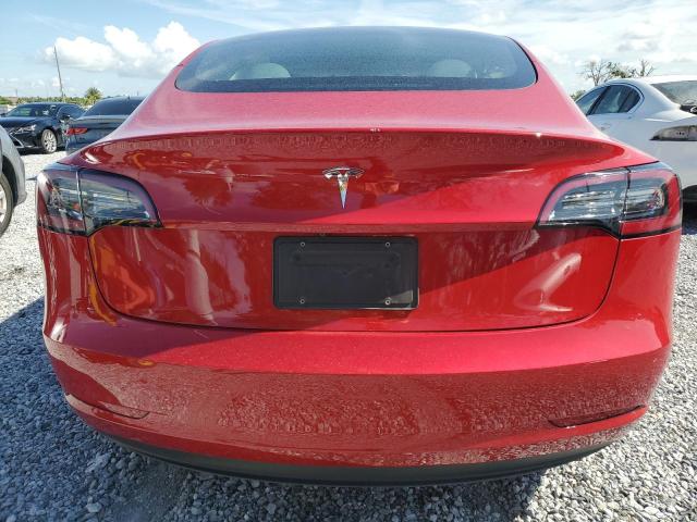 5YJ3E1EA4PF564302 - 2023 TESLA MODEL 3 RED photo 6