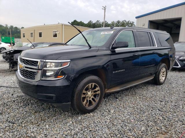 1GNSCJKC8FR297642 - 2015 CHEVROLET SUBURBAN C1500 LT BLACK photo 1