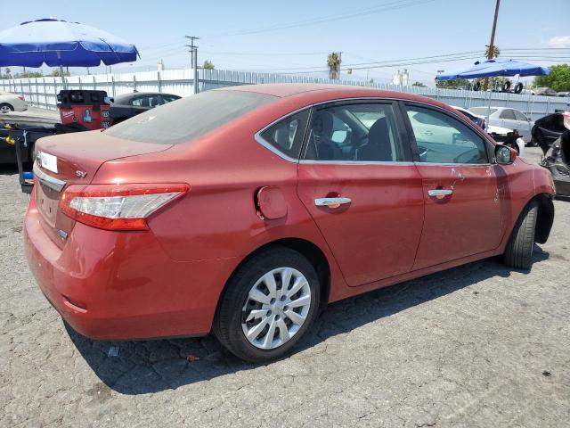 3N1AB7AP9EY315480 - 2014 NISSAN SENTRA S RED photo 3