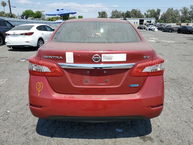 3N1AB7AP9EY315480 - 2014 NISSAN SENTRA S RED photo 6