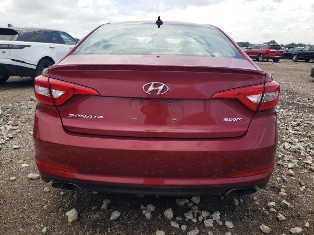 5NPE34AFXFH192000 - 2015 HYUNDAI SONATA SPORT RED photo 6