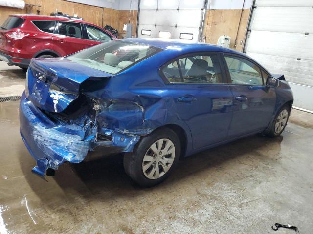 19XFB2F57CE005193 - 2012 HONDA CIVIC LX BLUE photo 3