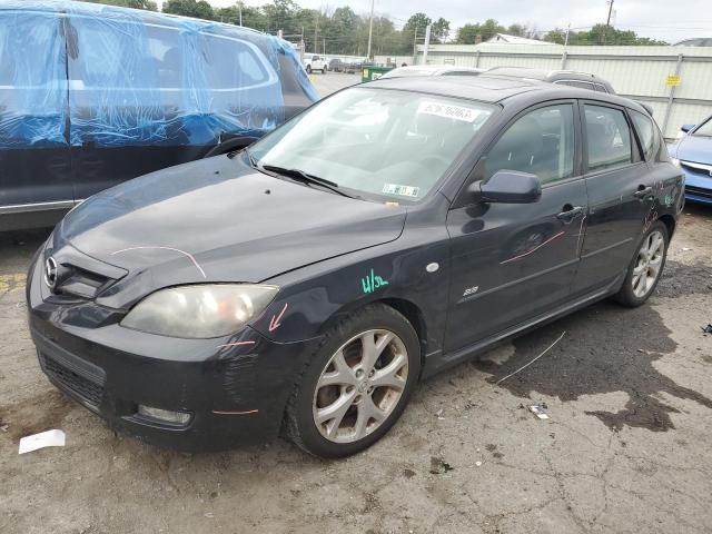 JM1BK344881811553 - 2008 MAZDA 3 HATCHBACK BLACK photo 1