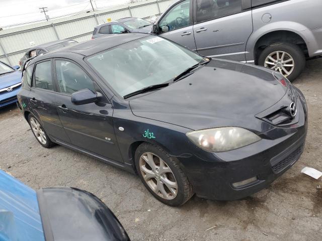 JM1BK344881811553 - 2008 MAZDA 3 HATCHBACK BLACK photo 4