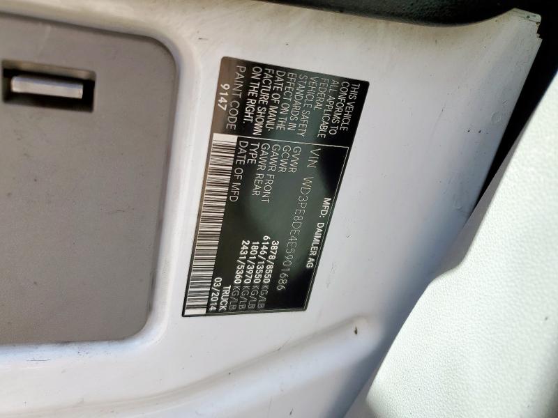 WD3PE8DE4E5901686 - 2014 MERCEDES-BENZ SPRINTER 2500 WHITE photo 13