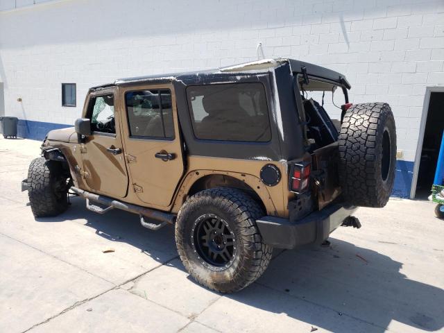 1C4BJWDG4FL602990 - 2015 JEEP WRANGLER U SPORT GOLD photo 2