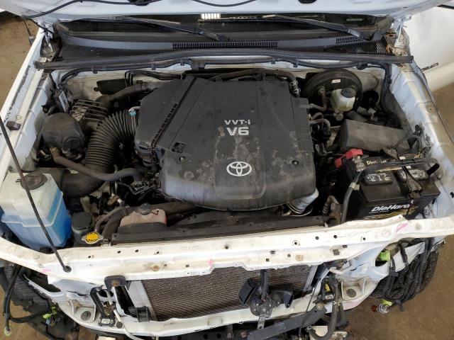 3TMLU4EN8EM144252 - 2014 TOYOTA TACOMA DOUBLE CAB WHITE photo 11