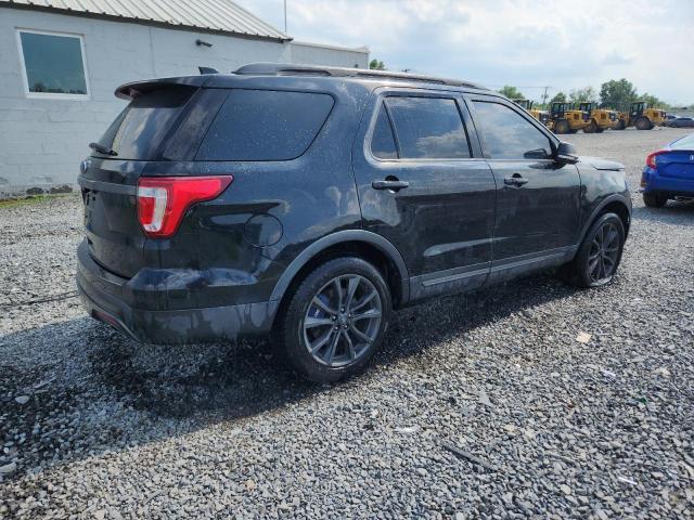 1FM5K8D8XHGB85607 - 2017 FORD EXPLORER XLT BLACK photo 3