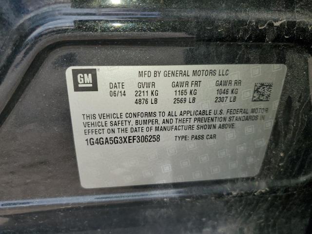 1G4GA5G3XEF306258 - 2014 BUICK LACROSSE CHARCOAL photo 12