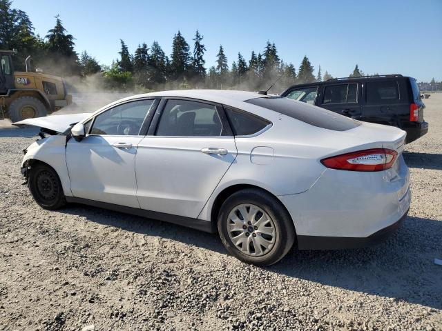 3FA6P0G7XER380213 - 2014 FORD FUSION S WHITE photo 2