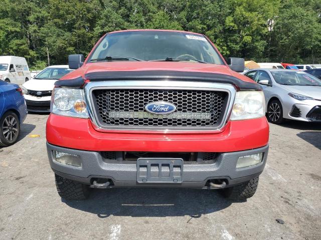 1FTPW14595FA49999 - 2005 FORD F150 SUPERCREW RED photo 5