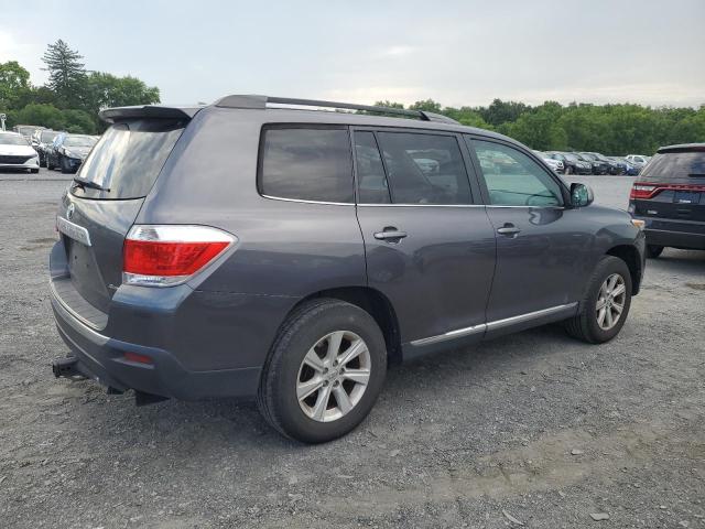 5TDBK3EH1CS174213 - 2012 TOYOTA HIGHLANDER BASE GRAY photo 3